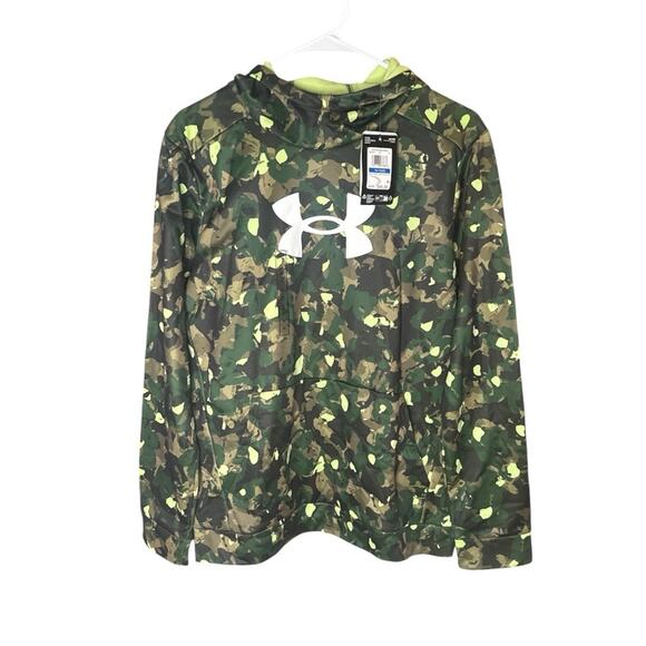 Under Armour Armour Fleece Big Logo Printed Boy's Hoodie Sz 14/16 - NWOT - Picture 3 of 4
